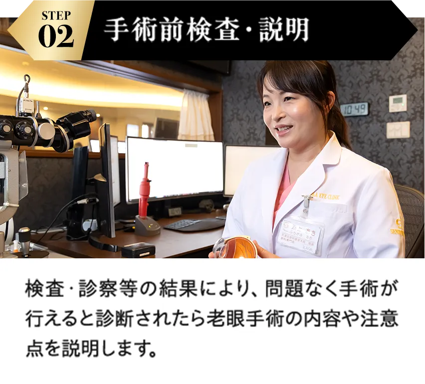 STEP02 手術前検査・説明
